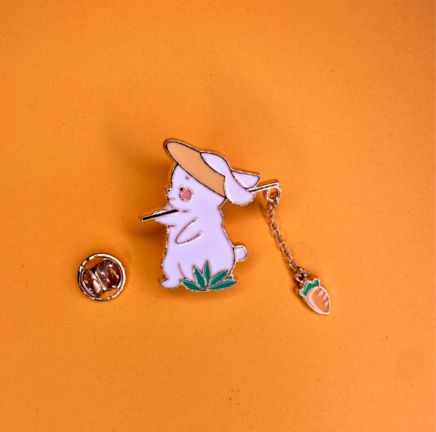 Bunny with Hanging Carrot