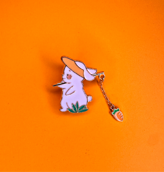 Bunny with Hanging Carrot