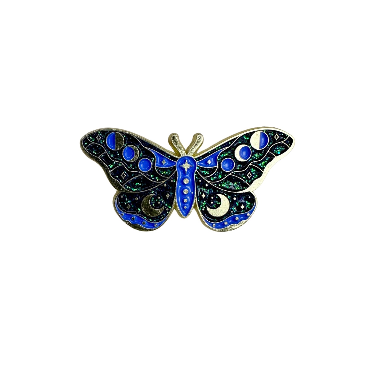 Glittery Moon Phase Butterfly